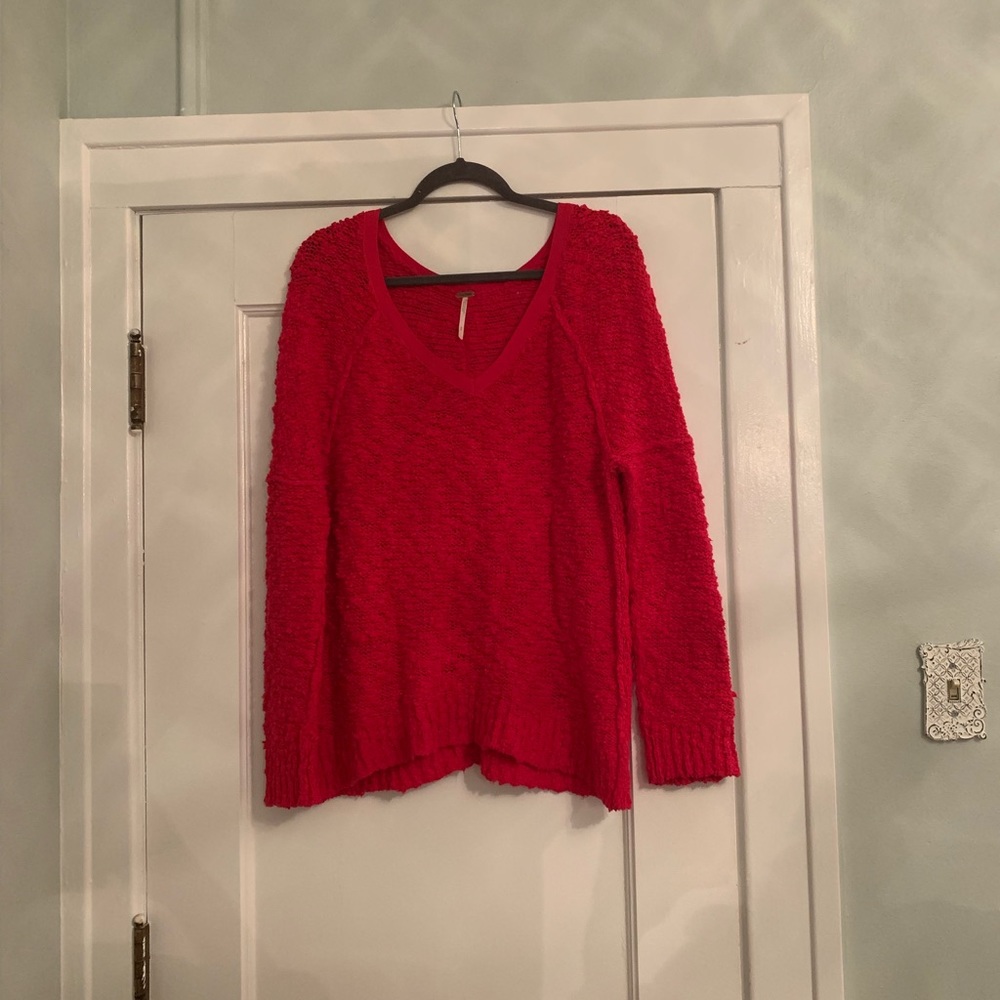 Oversized v-neck sweater
